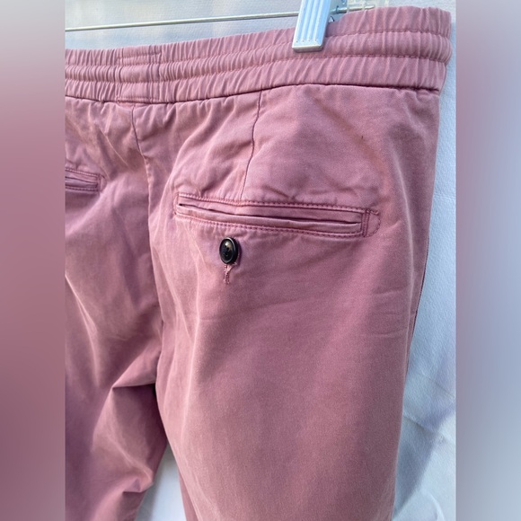 Todd Snyder Size Large Drawstring Chino Trousers in a Dusty Rose - Picture 6 of 13